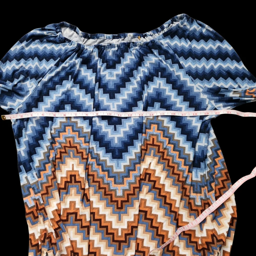 Ruby Rd large Chevron Patterned Women's Top - Picture 7 of 10